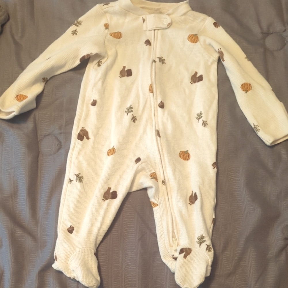 Baby Thanksgiving One Piece Footie